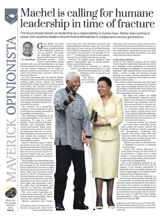 Humane leadership in a time of fracture